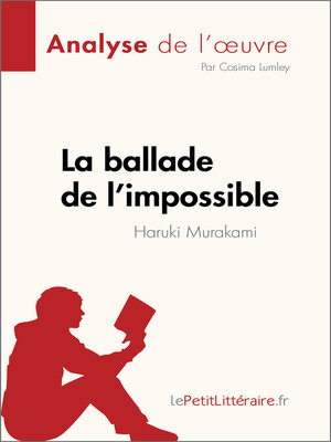 cover image of La ballade de l'impossible de Haruki Murakami (Analyse de l'œuvre)